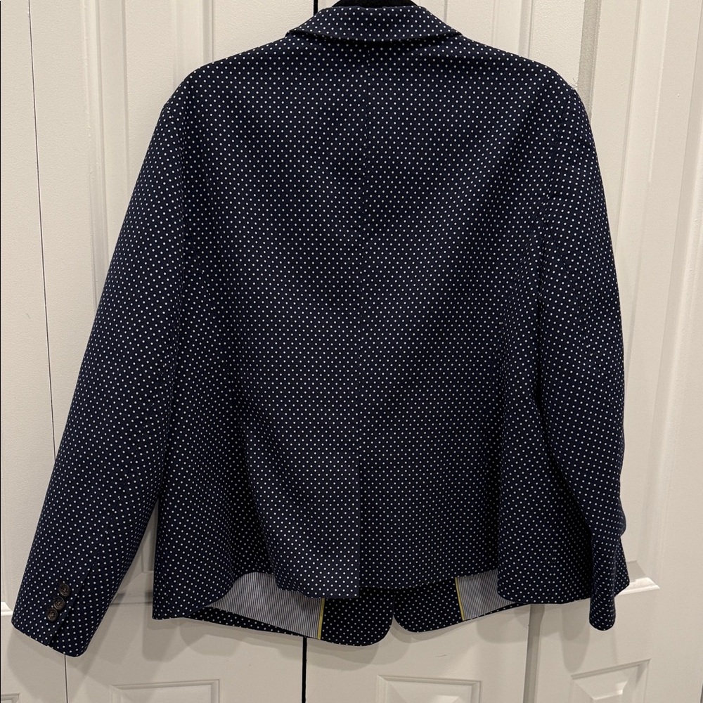 Talbots Black and White Polka Dot Blazer - Picture 4 of 4